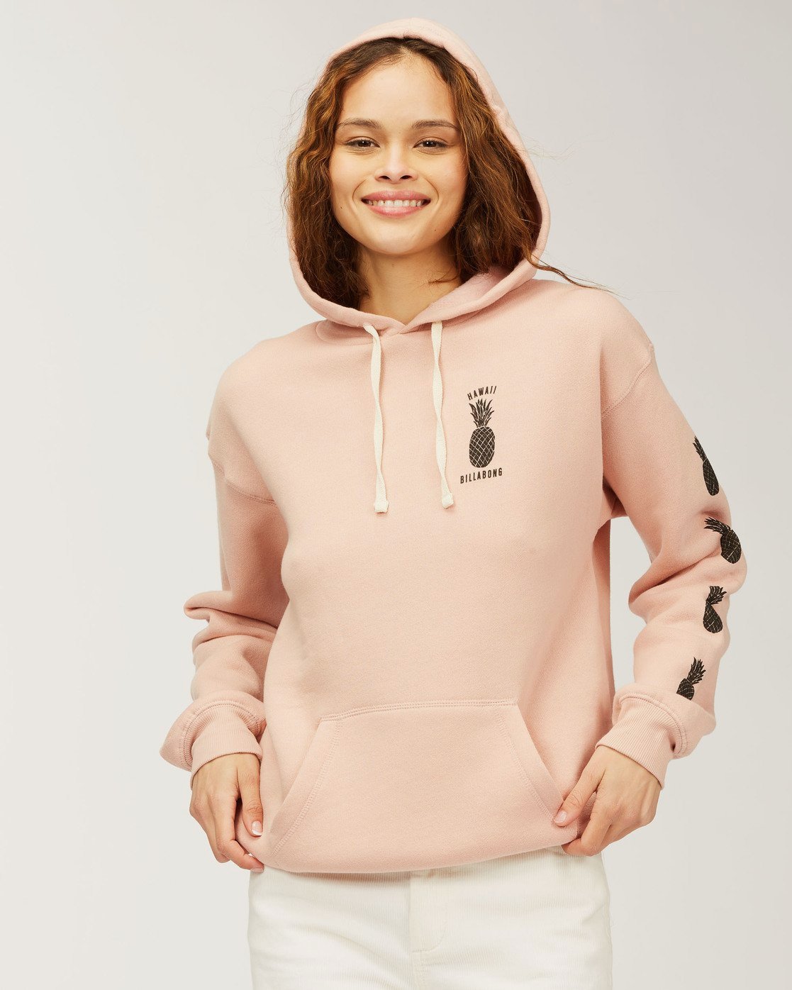 pink billabong hoodie