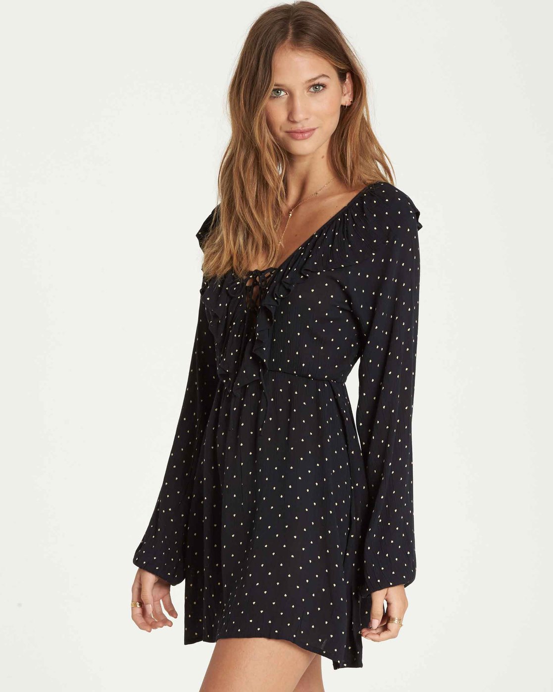 billabong polka dot dress