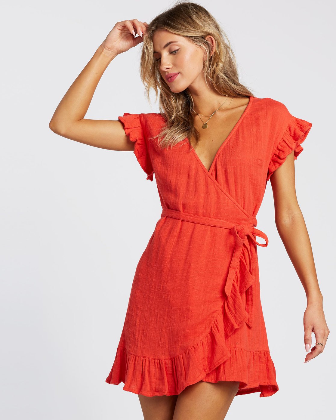 billabong red dress