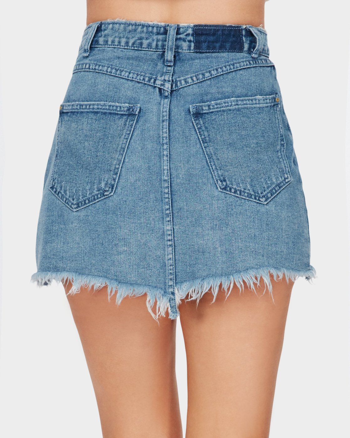 jean wrap skirt