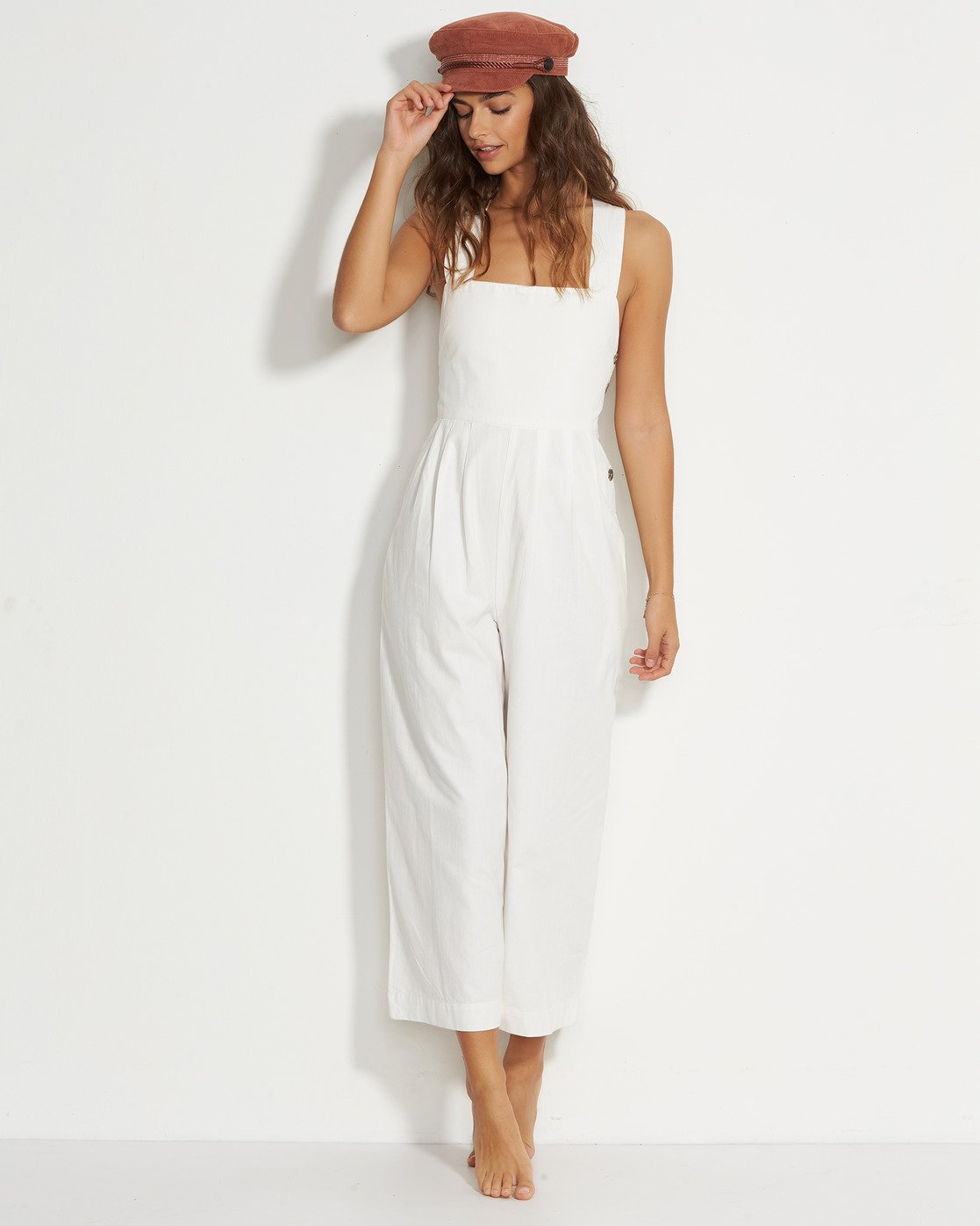 billabong white jumpsuit