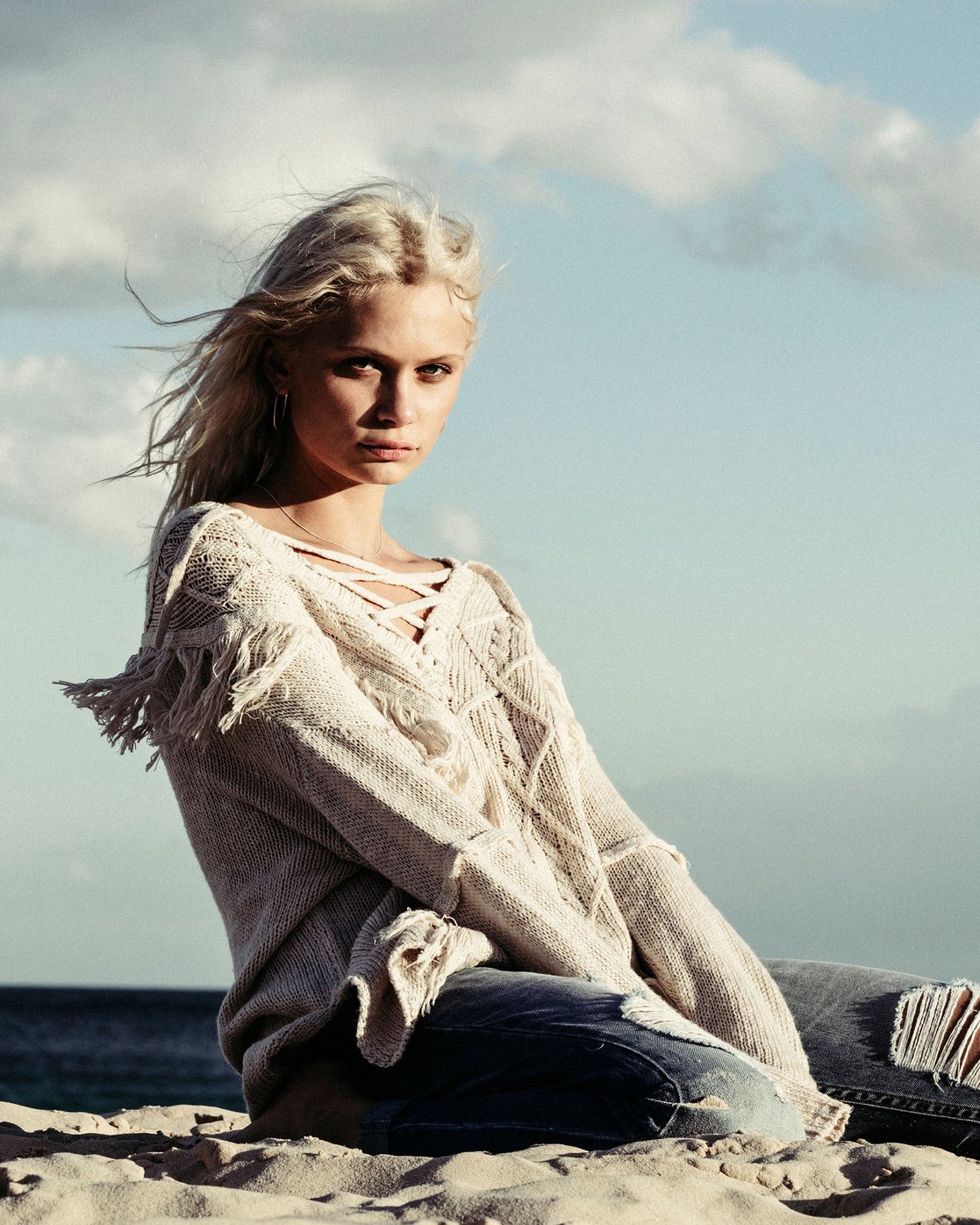 beachy sweater