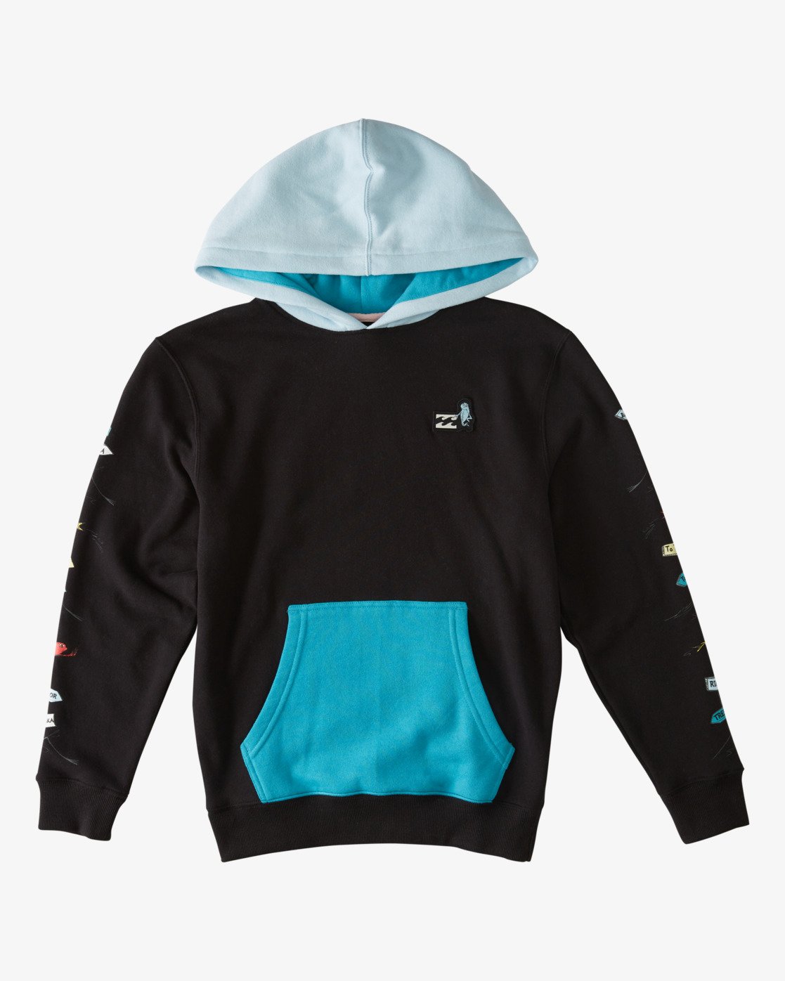 fish on hoodie