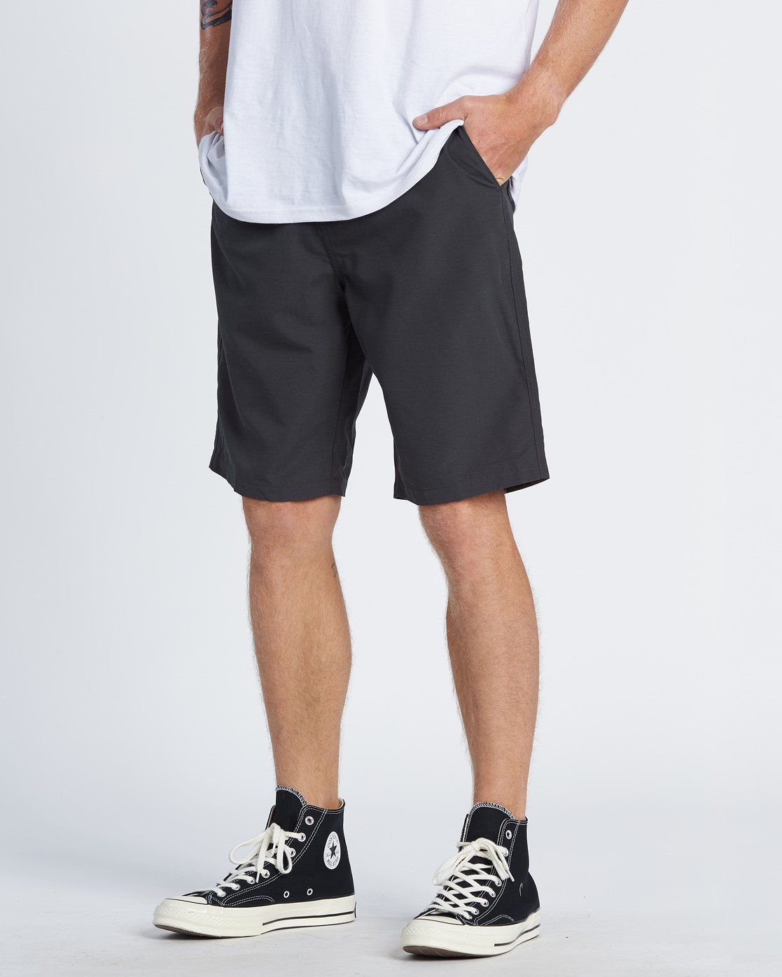 Alloy Heather Billabong Mens Sandpiper Submersible Hybrid Short 33
