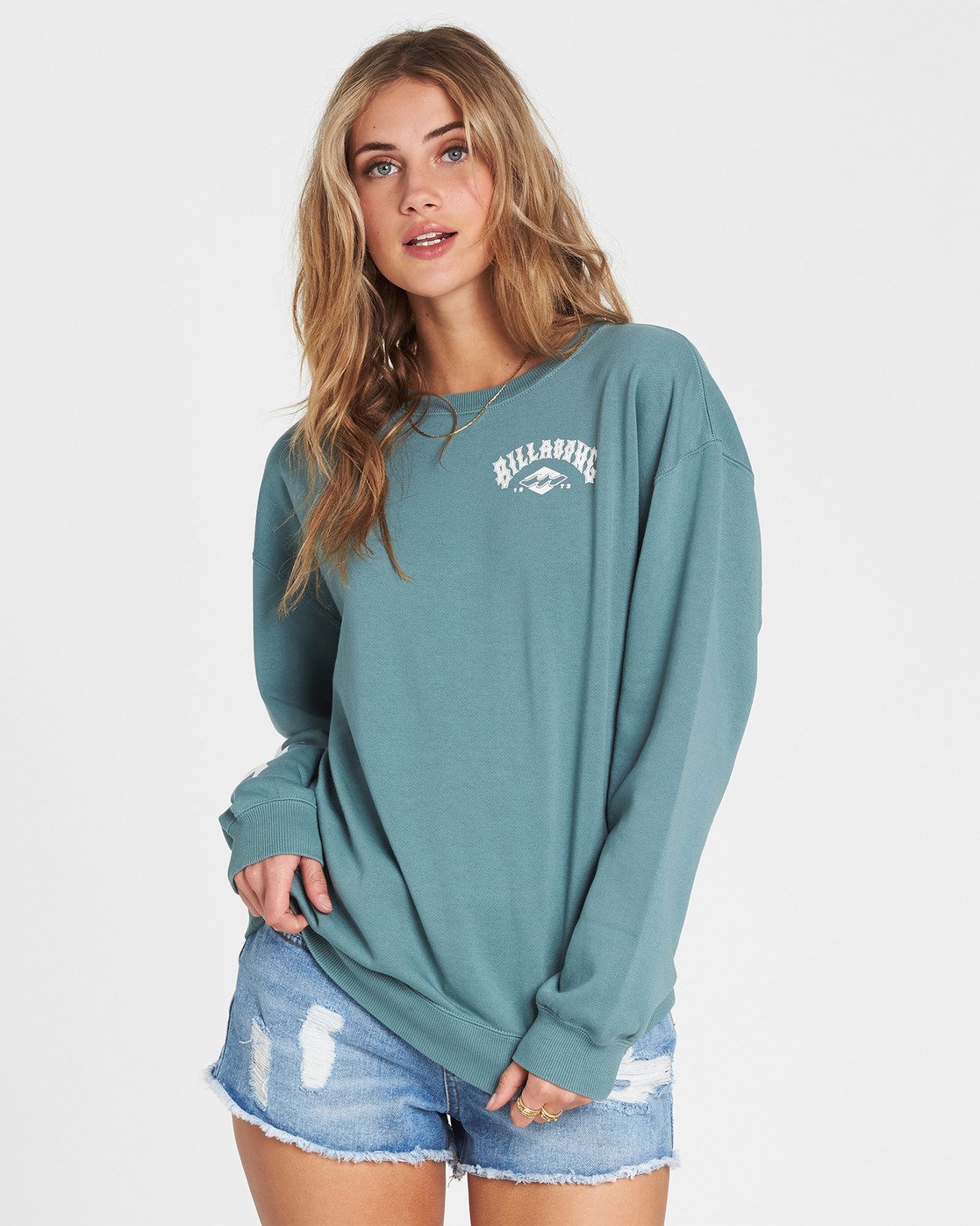 billabong white wash sweatshirt