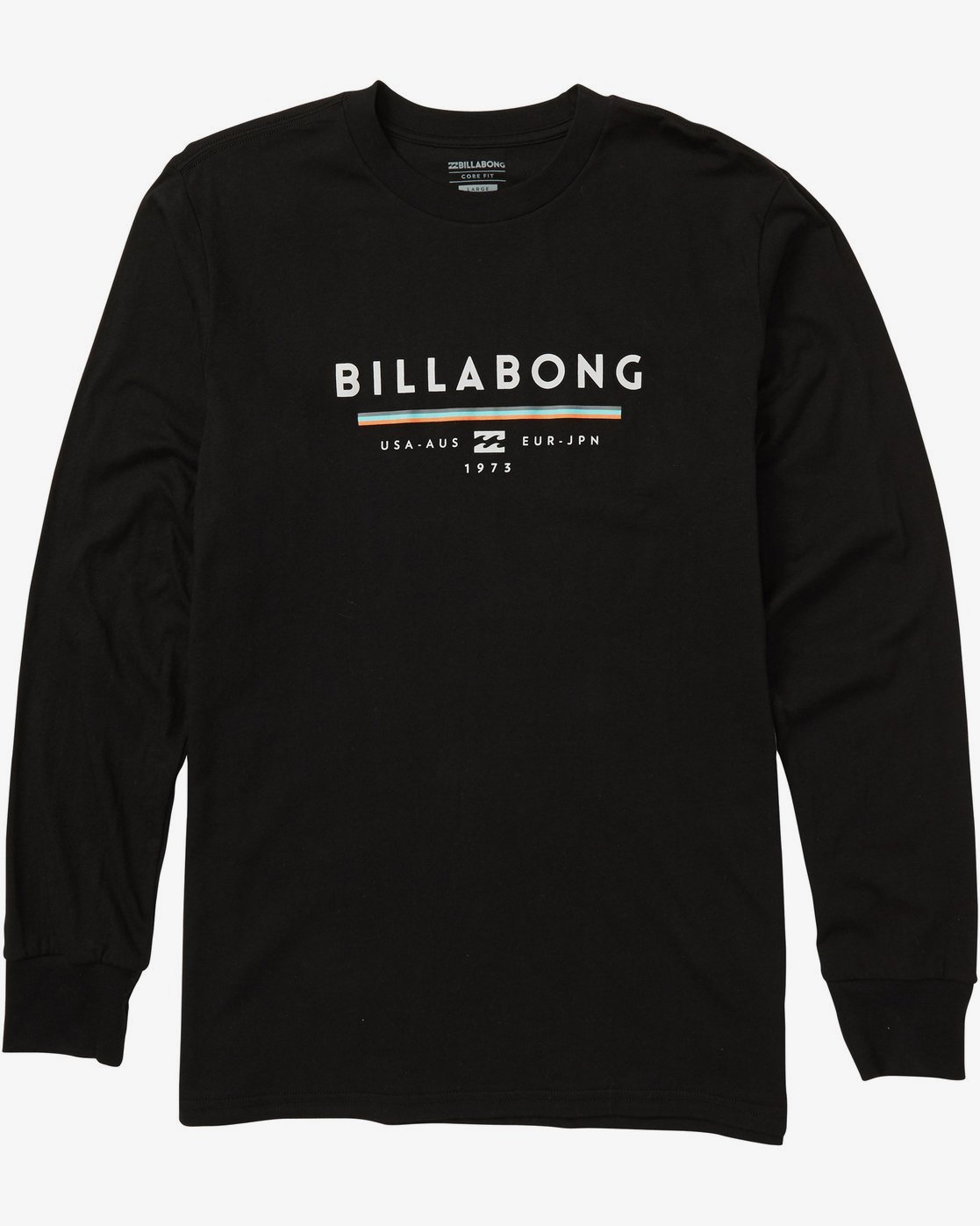 black long sleeve graphic tee