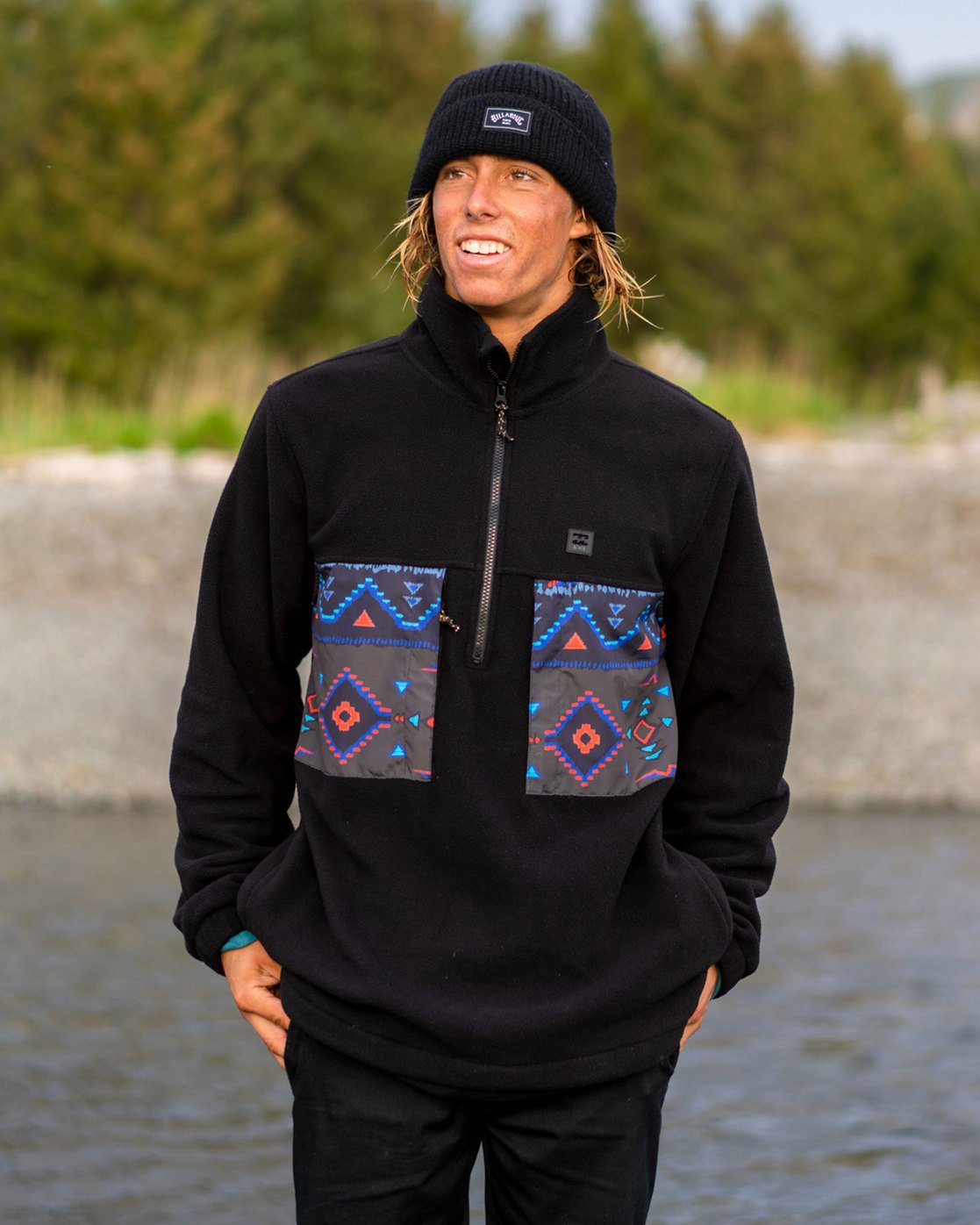 billabong half zip