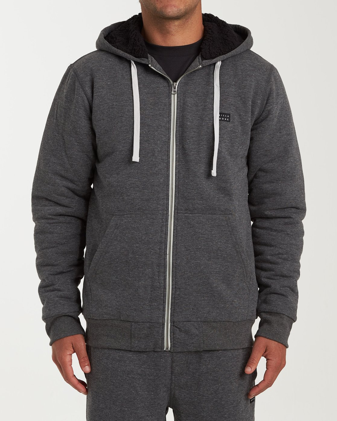 sherpa zip sweatshirt