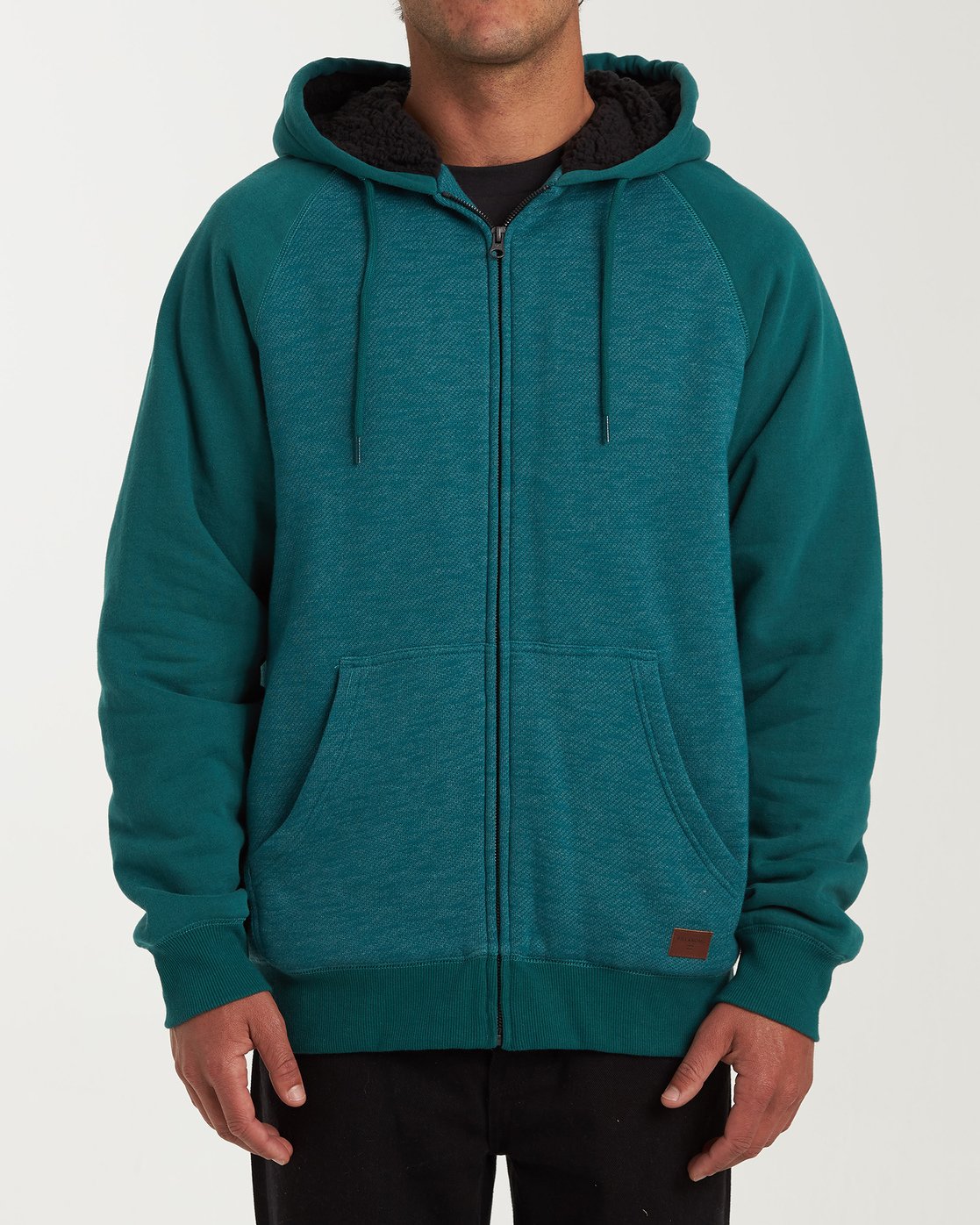 sherpa hoodie green