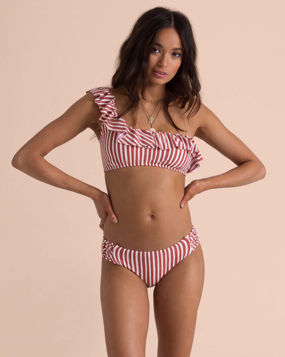 sincerely jules dos palmas ruffle bikini top