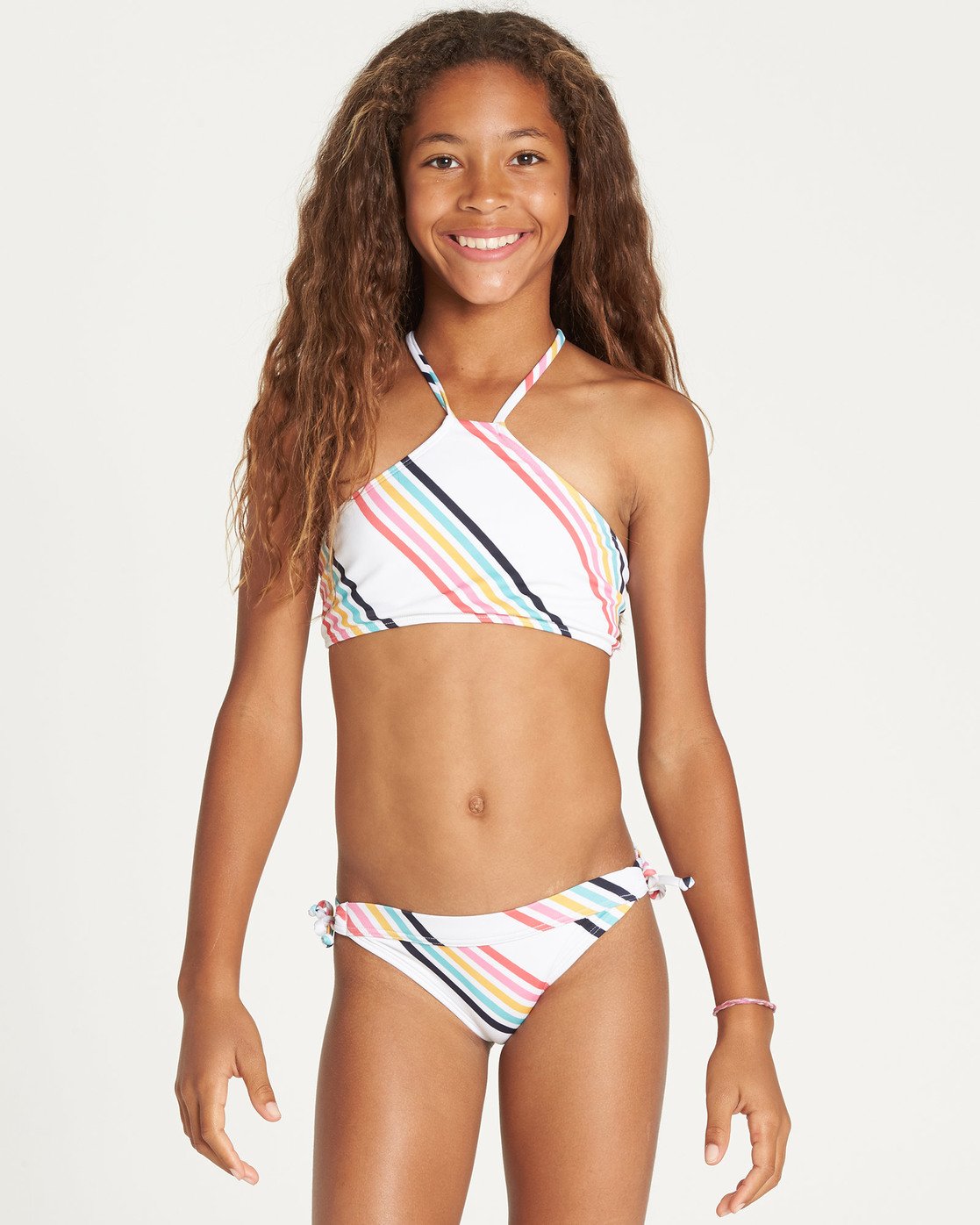 Girls Seeing Rainbows High Neck Bikini Set N8sw06bip9 Billabong