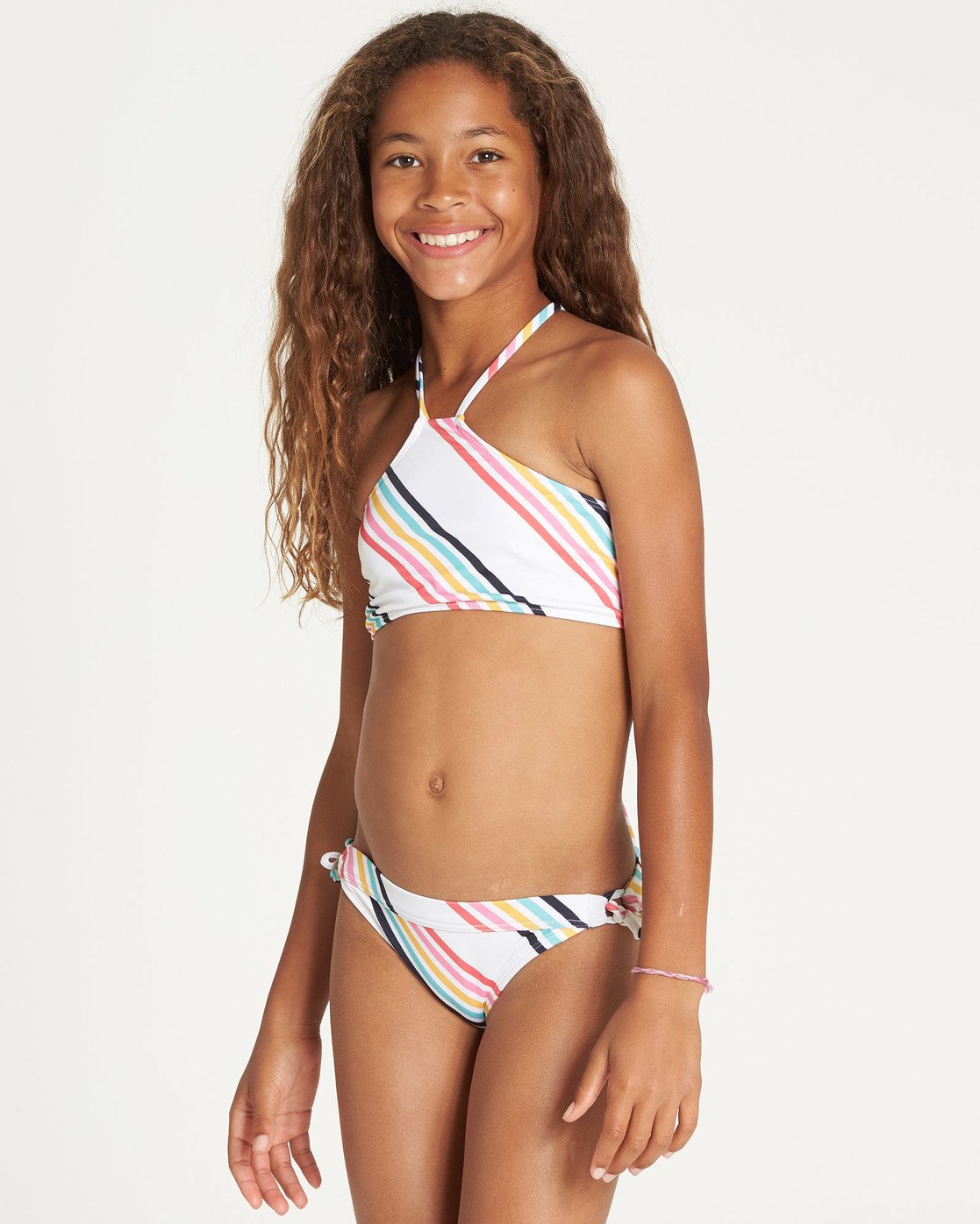 Girls Seeing Rainbows High Neck Bikini Set N8sw06bip9 Billabong