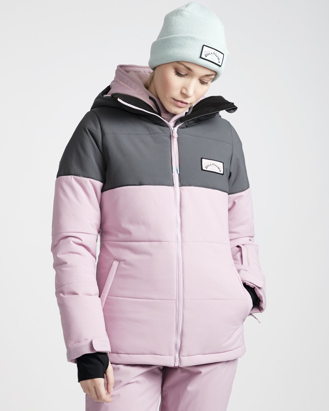 snow jacket pink