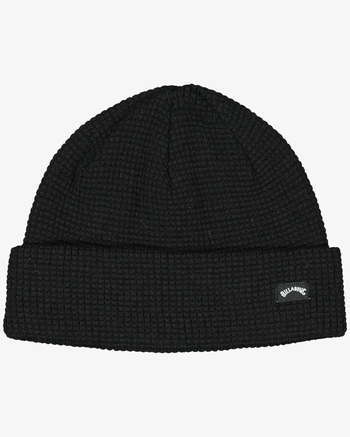 black waffle beanie