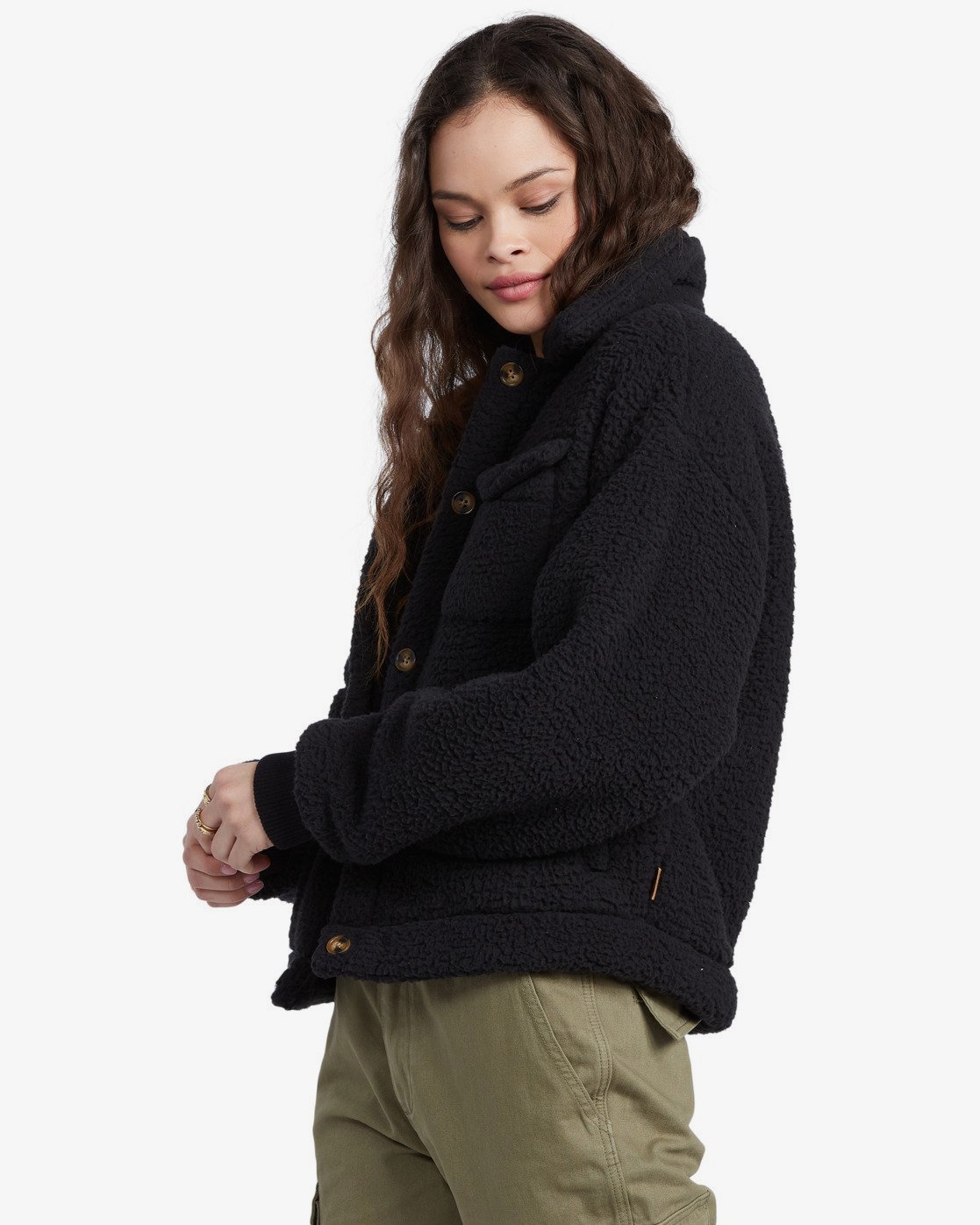 polar fleece cardigan