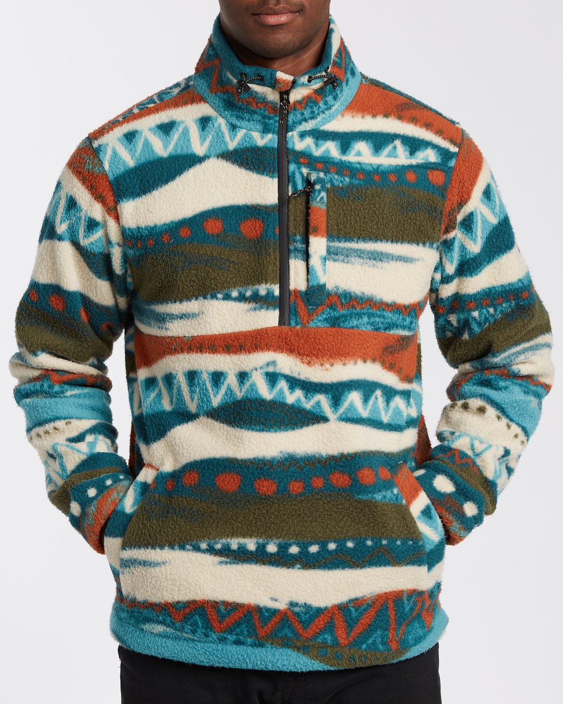 polar fleece pullover men's