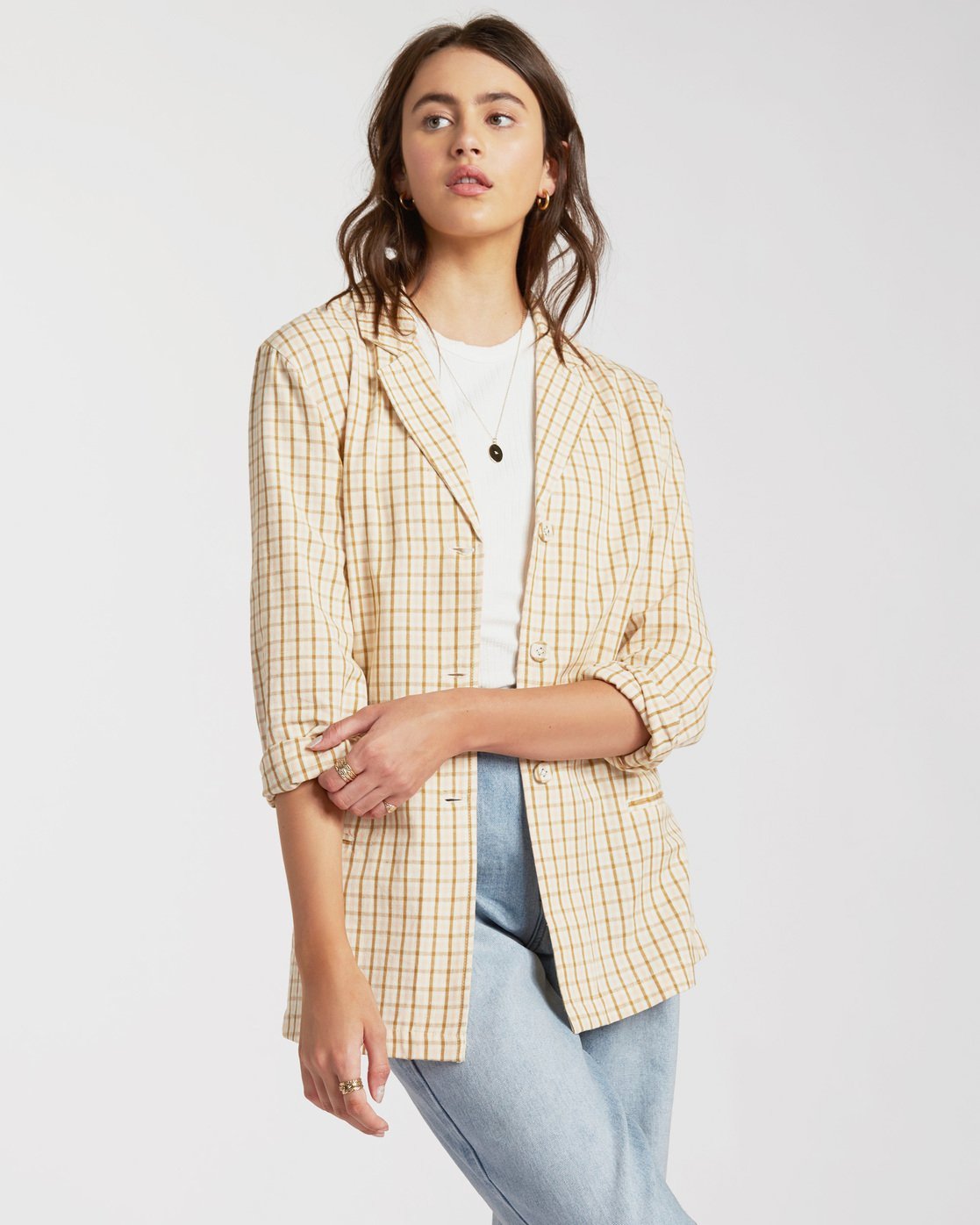 billabong checkered jacket