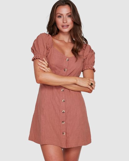 0 Chloe Dress Brown 6503473 Billabong