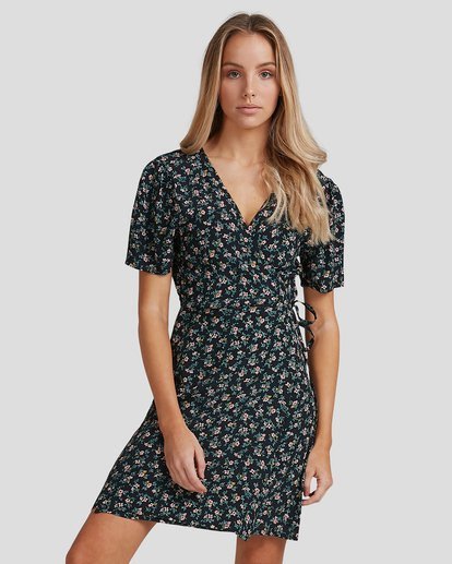 2 Bloom Wrap Dress Black 6503479 Billabong