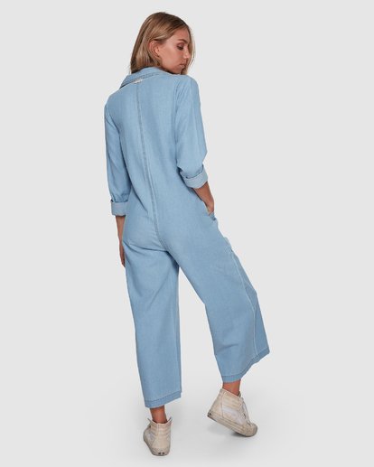 billabong blue jumpsuit