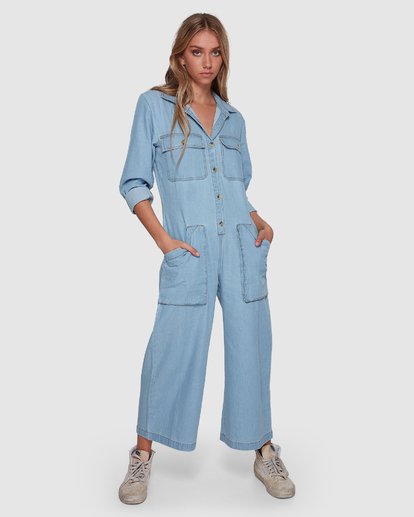 1 Work At It Jumpsuit Blue 6507436 Billabong