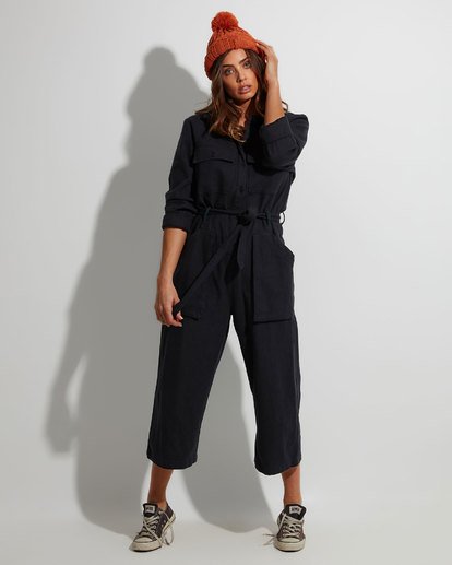 0 Work At It Jumpsuit Black 6507507 Billabong