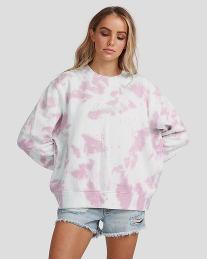 3 Bluesday Tie Dye Crew Pink 6507943M Billabong