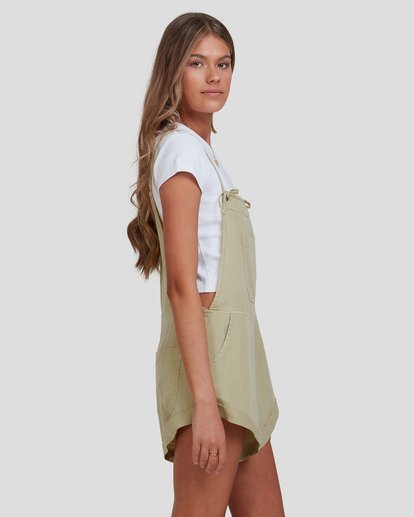 billabong green overalls