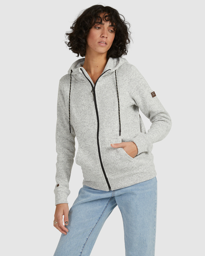 Orange label luxe sherpa zip outlet hoodie