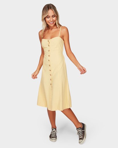 2 Paradiso Midi Dress Yellow 6592484 Billabong