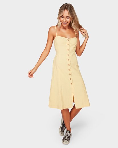 1 Paradiso Midi Dress Yellow 6592484 Billabong