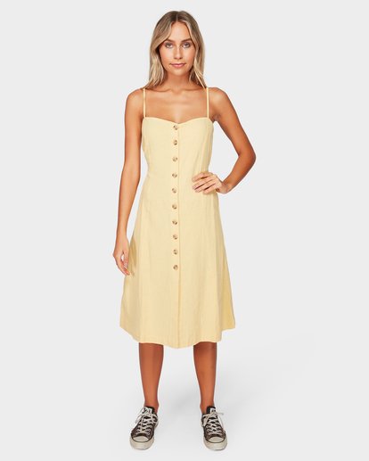 0 Paradiso Midi Dress Yellow 6592484 Billabong