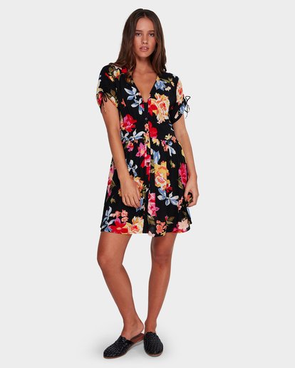 4 Twirl Twist Dress Black 6596483X Billabong