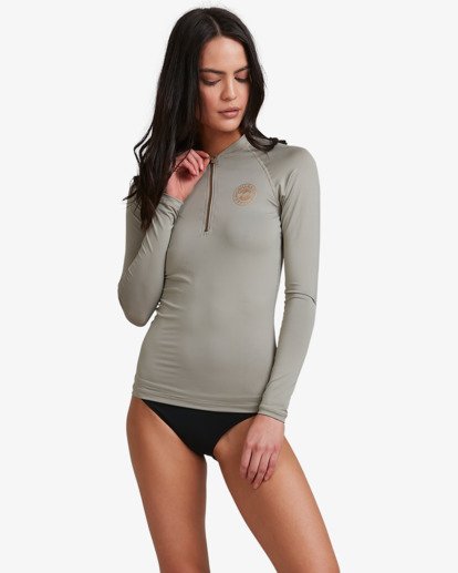 0 Sunsearcher Long Sleeve Rashie Green 6713015 Billabong