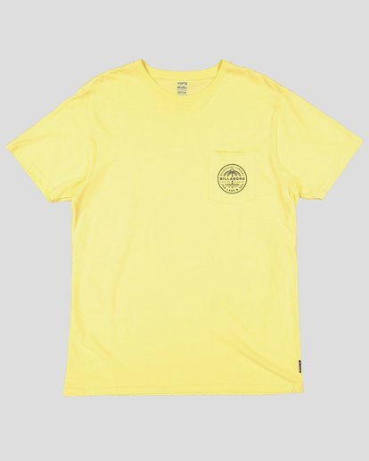 4 Coast To Coast Short Sleeve T-Shirt Yellow 9508027 Billabong