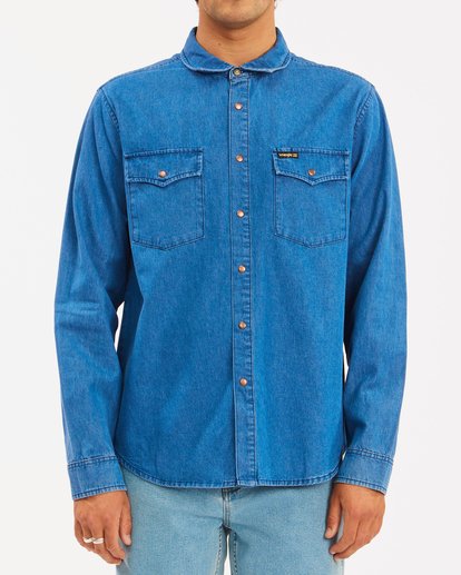 denim long sleeve shirt