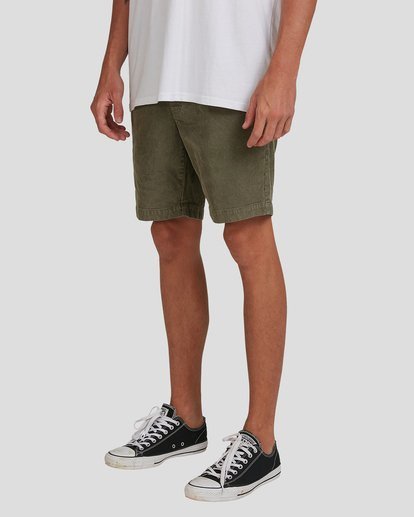 4 Larry Layback Cord Shorts Green 9592736 Billabong