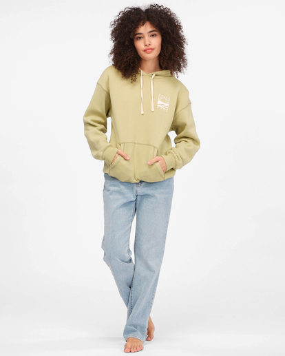 2 Poolside View - Sweatshirt com capuz para Mulher Verde A3FL16BIW0 Billabong