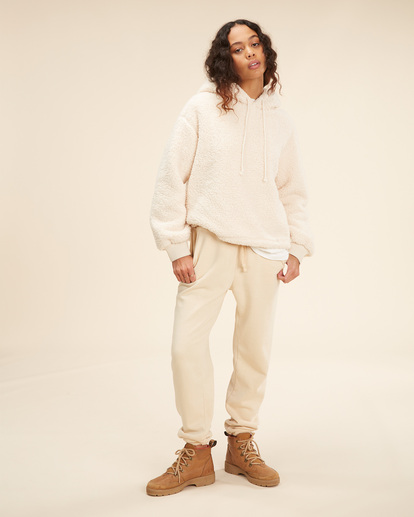 2 Still Cosy - Sherpa Hoodie for Women White A3WA08BIW0 Billabong