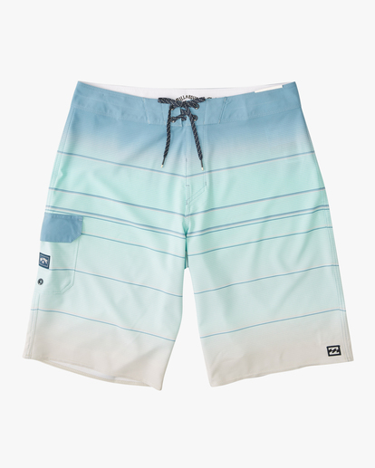 0 Boys' All Day Stripe Pro Boardshorts 18" Blue ABBBS00105 Billabong