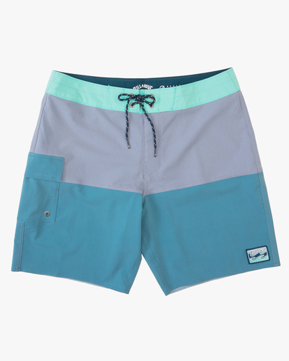 0 Boy's Fifty50 Panel Pro Boardshorts 17" Pink ABBBS00156 Billabong