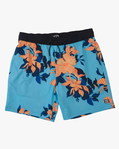 0 Boy's Sundays Layback Boardshorts 16" Blue ABBBS00158 Billabong