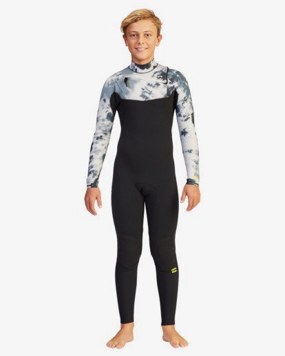 5 Boys 6-16 3/2 Furnace Comp Chest Zip Steamer Wetsuit  ABBW100101 Billabong