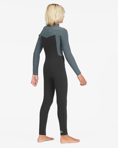2 Boy's 3/2 Revolution Chest Zip Full Wetsuit Black ABBW100123 Billabong