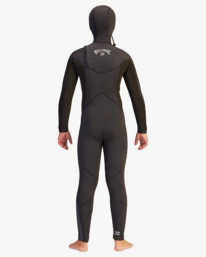 3 5/4 Boys' Absolute Hooded Wetsuit Black ABBW200100 Billabong