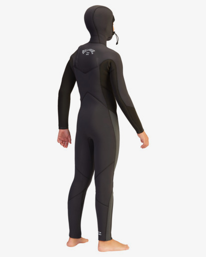 4 5/4 Boys' Absolute Hooded Wetsuit Black ABBW200100 Billabong