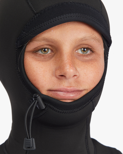 4 Boy's 5/4 Absolute Chest Zip Hooded Wetsuit Green ABBW200101 Billabong