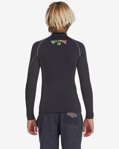 3 Boy's 2/2mm Interchange Wetsuit Jacket Green ABBW800111 Billabong