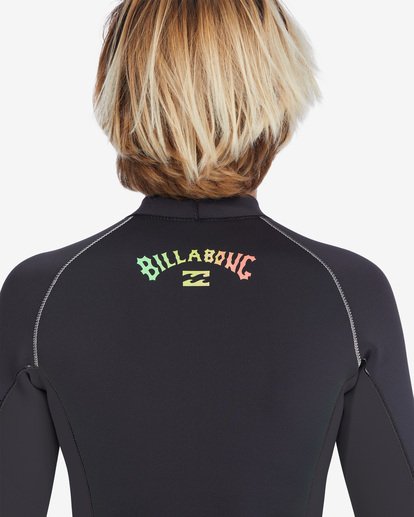 6 2/2mm Interchange - Wetsuit jack voor Jongens 8-16 Green ABBW800111 Billabong