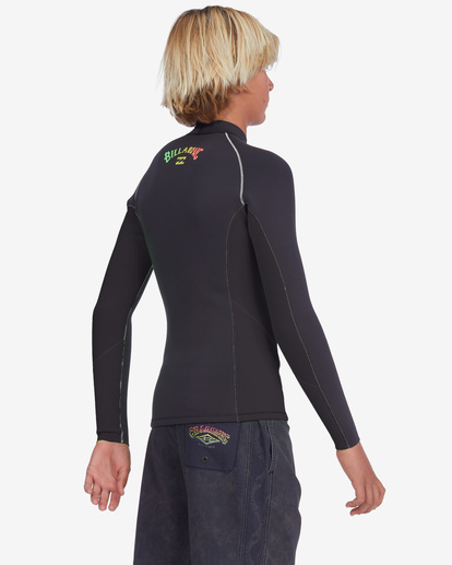 2 2/2mm Interchange - Wetsuit jack voor Jongens 8-16 Green ABBW800111 Billabong